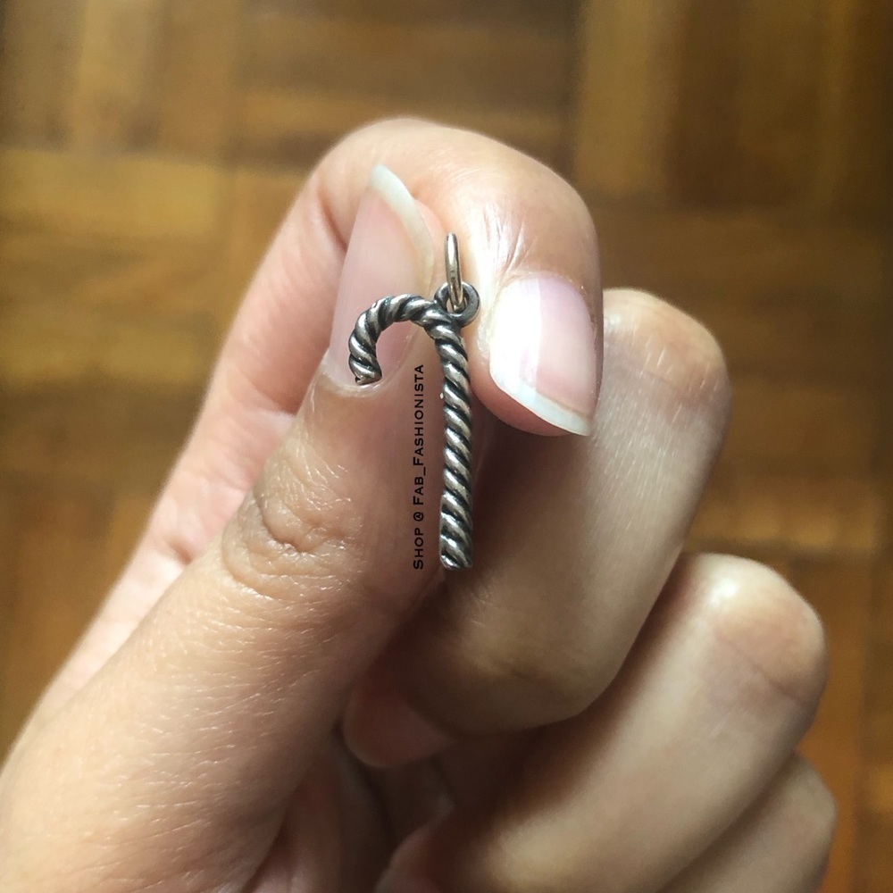 James Avery retired Christmas Candy Cane charm sterling silver